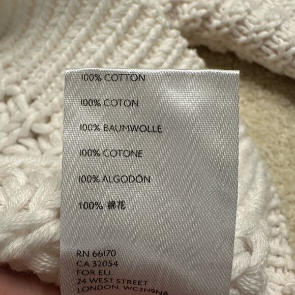 Free People White Mock Neck Sweater with Balloon Sleeves - Picture 7 of 9